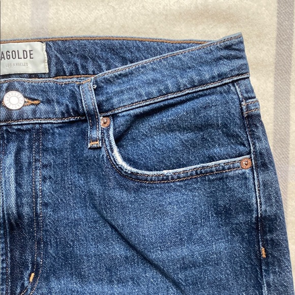 Agolde Harper Mid Rise Wide Leg Jeans Size 29 - Picture 4 of 14